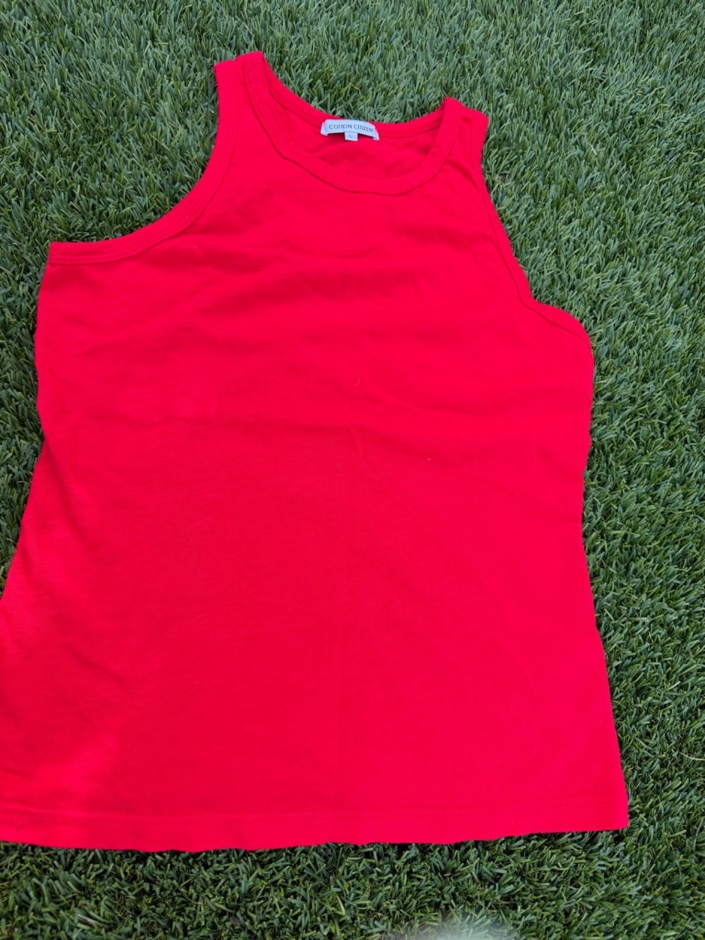 Cotton Citizen Red Crewneck Tank